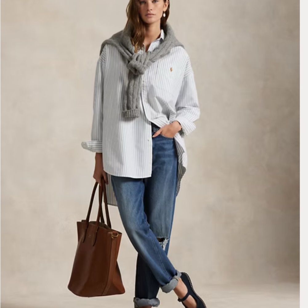 Polo Ralph Lauren The Big Striped Oxford Shirt - M